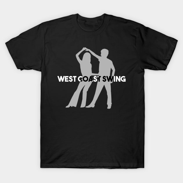 West Coast Swing Couple Design T-Shirt by echopark12